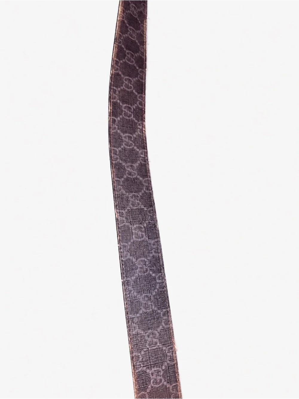 Gucci Interlocking G GG Supreme Canvas Belt Black Leather Size 95/38